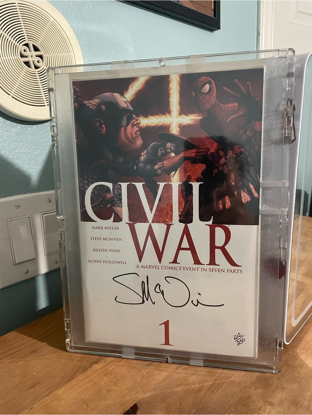Civil War #1 Comic Book Signed by StanCivil War #1 Comic Book